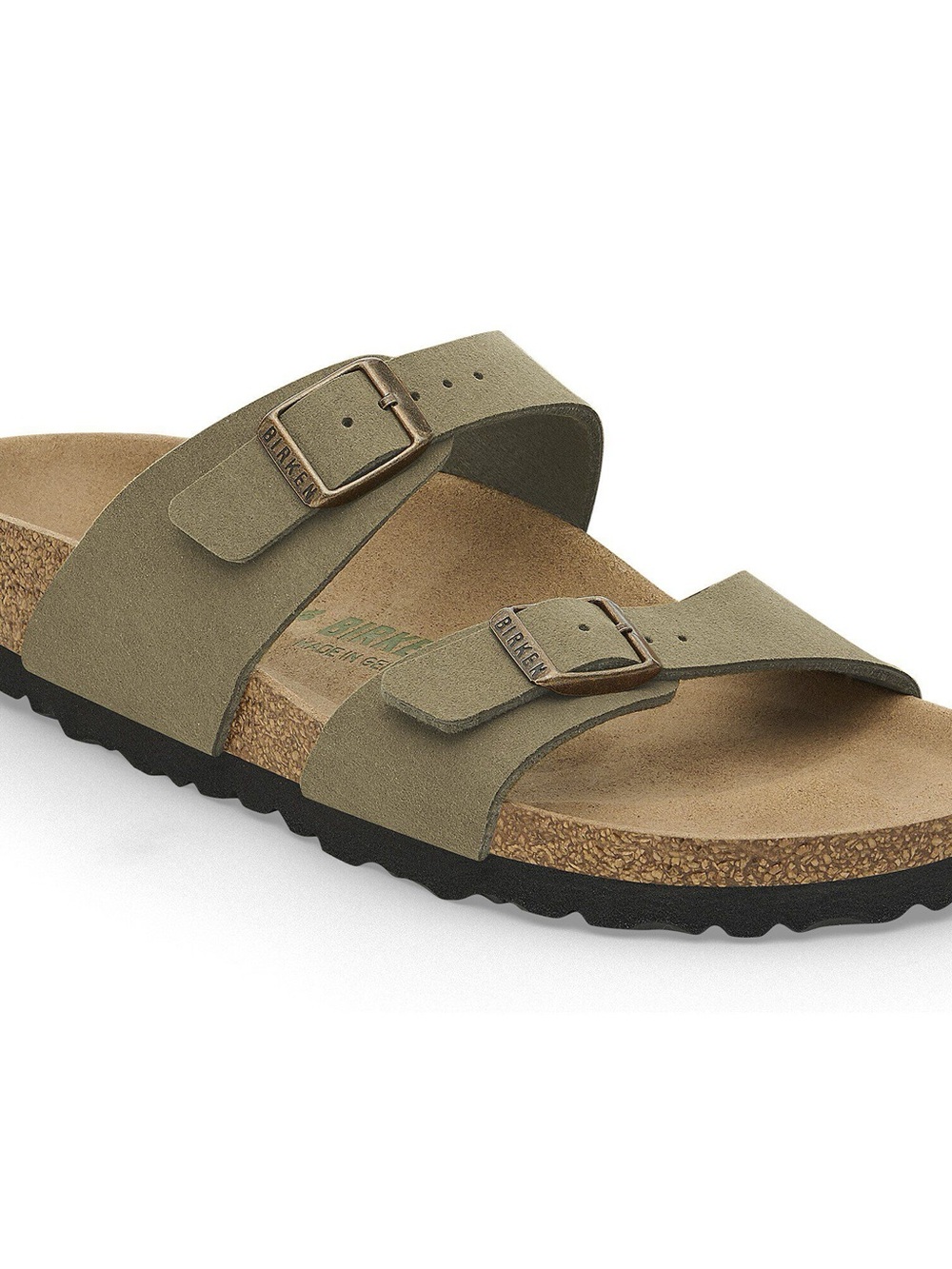 Birkenstock Sydney Vegan Sandals in Olive - Picture 3 of 8